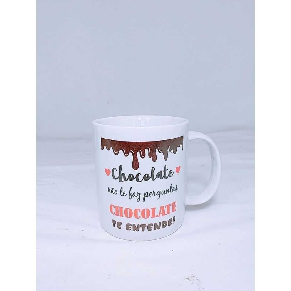 Caneca Chocolate Floricultura Nosso Cantinho